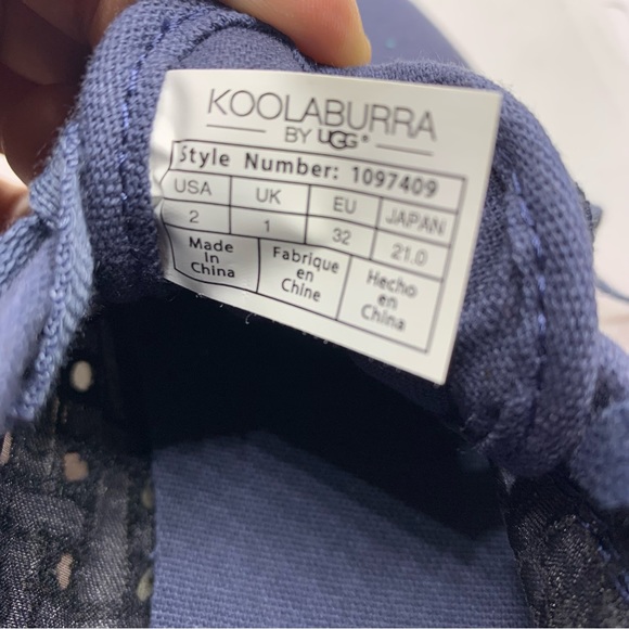 Koolaburra UGG Kellen Low Lace Denim Sneakers - Picture 4 of 4